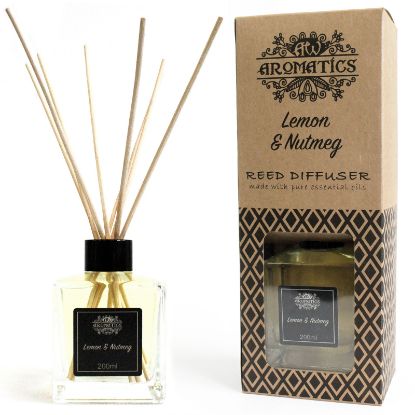 Picture of 200ml Lemon & Nutmeg Essential Oil Reed Diffuser